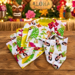 Luau Large Fabric Bandanas - 12pk